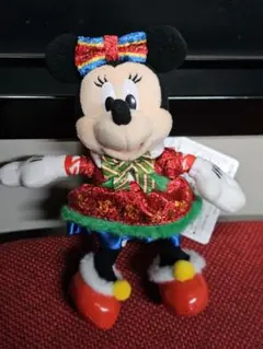 ディズニー クリスマス ミニー ぬいぐるみバッジ