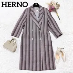 HERNO ヘルノ ヴィンテージ ロングコート ジャケット マルチカラーのサムネイル