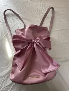 Maison de FLEUR リボン付きリュックピンク
