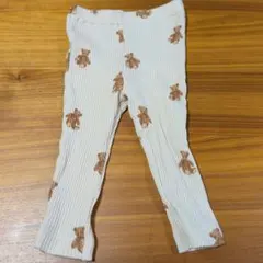 ジェラートピケ　ベビー レギンス クマプリント 70-80cmのサムネイル