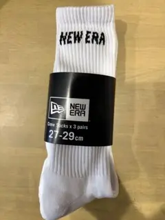 New Era ソックス ホワイト 27-29cm 2足のサムネイル