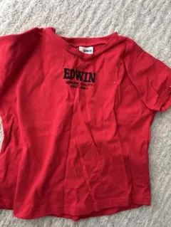 EDWIN 赤 Tシャツ 110サイズ