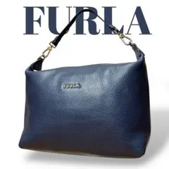 FURLA フルラ ワンショルダーバッグ ハンドバッグ ダークネイビー ポーチ