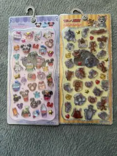 プチドロップステッカー　ディズニー　スイーツ　トムジェリ