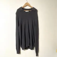 Cruciani プルオーバー襟付きニット　ワッフル生地　コットン　現行　50のサムネイル