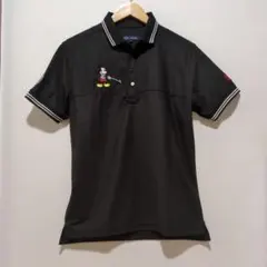 23区GOLF ミッキーマウス ポロシャツ ブラックのサムネイル