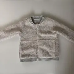 無印良品 リバーシブル ジップアップ ボア パーカー 90