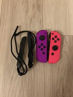 【美品純正完動品】Nintendo Switch ジョイコン ストラップ付き