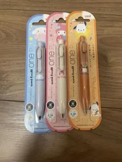 ユニボールワンP 0.38 限定　サンリオ　６本セット ドンキ　アピタ サンリオ ユニボールワンP クロミ 2本セット ドンキ アピタ 限定