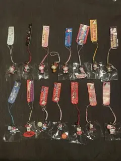 ご当地キティ 関西限定 根付ストラップ 15個セット岸和田だんじり入り