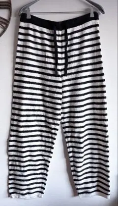 ジェラピケ　ロングパンツ　新品　L 調温スムーズィーボーダーロングパンツ