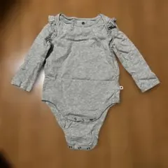 新品未使用　GAP フリル付きロンパース 12-18ヶ月 グレー