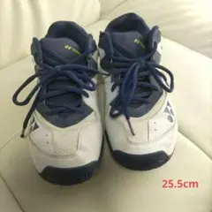 YONEX テニスシューズ ホワイト/ネイビー25.5㌢ WIDE