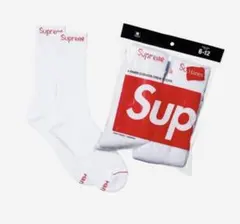 supreme ソックス 白 1足分