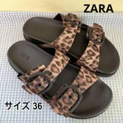 ZARA ザラ　レオパード柄　ヒョウ柄　36 美品のサムネイル