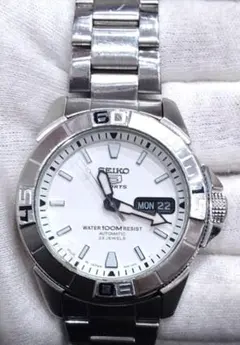 セイコー5スポーツ 7S36-02H0 デイデイト カレンダー 白文字盤 自動