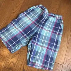 ブランシェス　ハーフパンツ 140 チェック　後ポケットあり