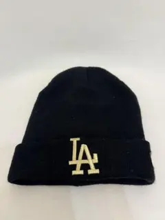 【NEW ERA】ロサンゼルス・ドジャース　ブラック　ニット帽