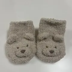 ジェラートピケ ベビー靴下 ベージュ