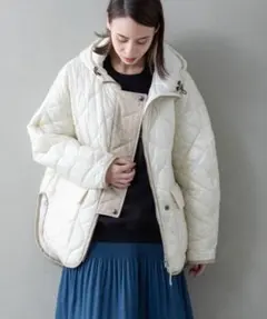 新品タグ付き❗】ナノ・ユニバース 撥水キルティングブルゾン M