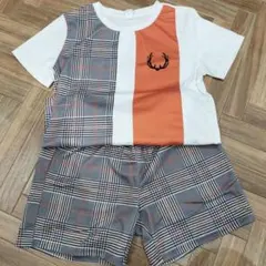 チェック柄 Tシャツ ショートパンツ セットアップのサムネイル