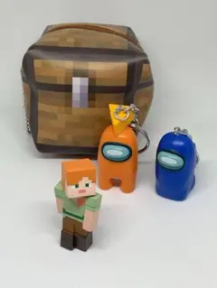 マインクラフト　アモングアス　フィギュア　ストラップ　ポーチのサムネイル
