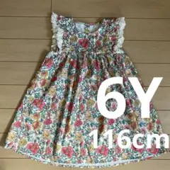 [美品]SHEIN⭐︎ノースリーブ花柄ワンピース⭐︎6Y/116cm