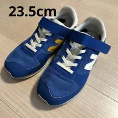 ニューバランス　キッズ　スニーカー　ブルー×イエロー　23.5cm