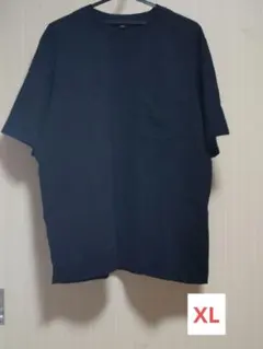 オーバーサイズポケツキTシャツ ブラック XL ユニクロ