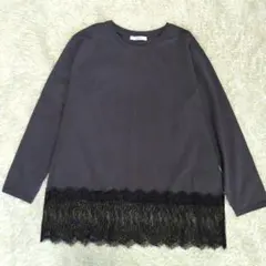 今期完売品　relume ジャーナルスタンダード　レースヘムロンT　グレーのサムネイル