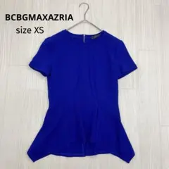 ◆ BCBGMAXAZRIA ペプラム 半袖 カットソー バックジップ XSのサムネイル
