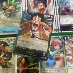 ワンピースカード　青黒ウソップ　デッキパーツ