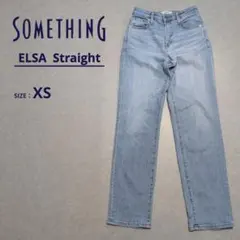 SOMETHING ELSA ストレートデニムパンツXS ジーンズ ライトブルーのサムネイル