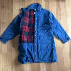 L.L.Bean 나일론 재킷 안감 울 체크 코트