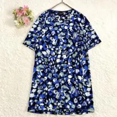 美品★ 【EVEX by KRIZIA】 総柄 フレア チュニック (L)のサムネイル