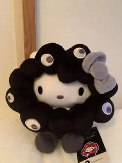 クロミ　マイメロ　ハローキティ 黒ミャクミャクなりきりぬいぐるみM ブラック 黒サンリオ キティ マイメロ クロミ ミャクミャク カラビナ なりきり