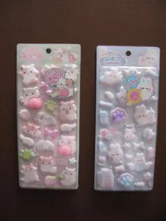 ★新品・未開封★正規品★もちプニューステッカー★肉球・おしりスクイーズ・★２点★