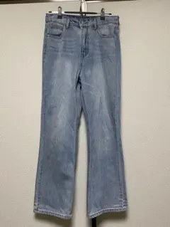 ワイドセミフレアデニムパンツ[cu136]