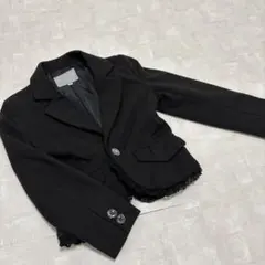 ドラッグストアーズ フォーマルジャケット 120 黒 フリル リボン