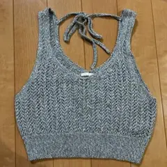 GU メッシュバックリボンニットビスチェ　Ｓサイズ