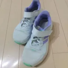 adidas レディース スニーカー ホワイト パープル23cmのサムネイル