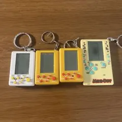 【ジャンク品】ミニゲーム キーホルダー 4点セット レトロ