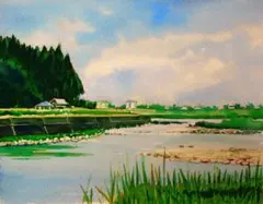 水彩画 風景画 額装済み 2026年作品 F6号サイズ - メルカリ