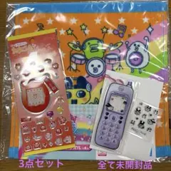 たまごっち ハンドタオル　キーホルダー シール 3点セット