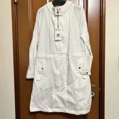 ホワイト 春コートPLST Mサイズ