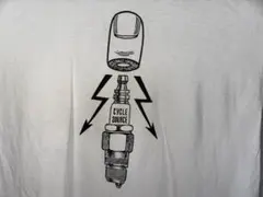 SWINGER Tシャツ M プラグ ロシアンTATTOO ドクロ バイカー