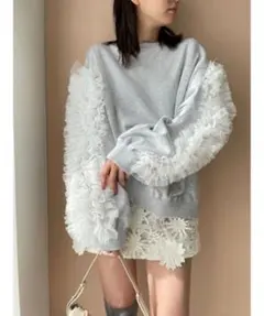 SNIDEL スナイデル ラッフルティアードスカショーパン アイボリー