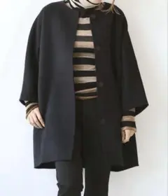 DeuxiemeClasse Victorian リバー ノーカラーコート