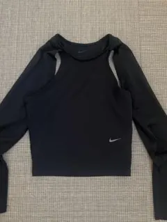 Nike DRI-FIT ブラック長袖シャツ M