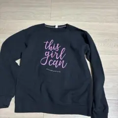 FRUIT OF THE LOOM スウェット 黒 ロゴプリント 古着　裏起毛